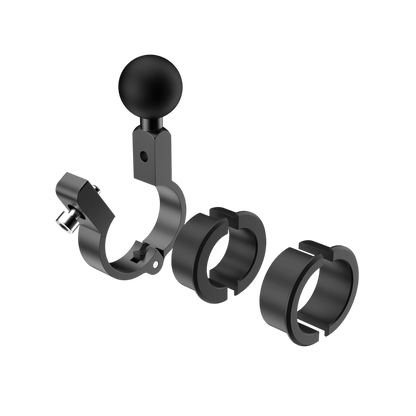 Mounting options for Guardamper motorcycle phone mount: