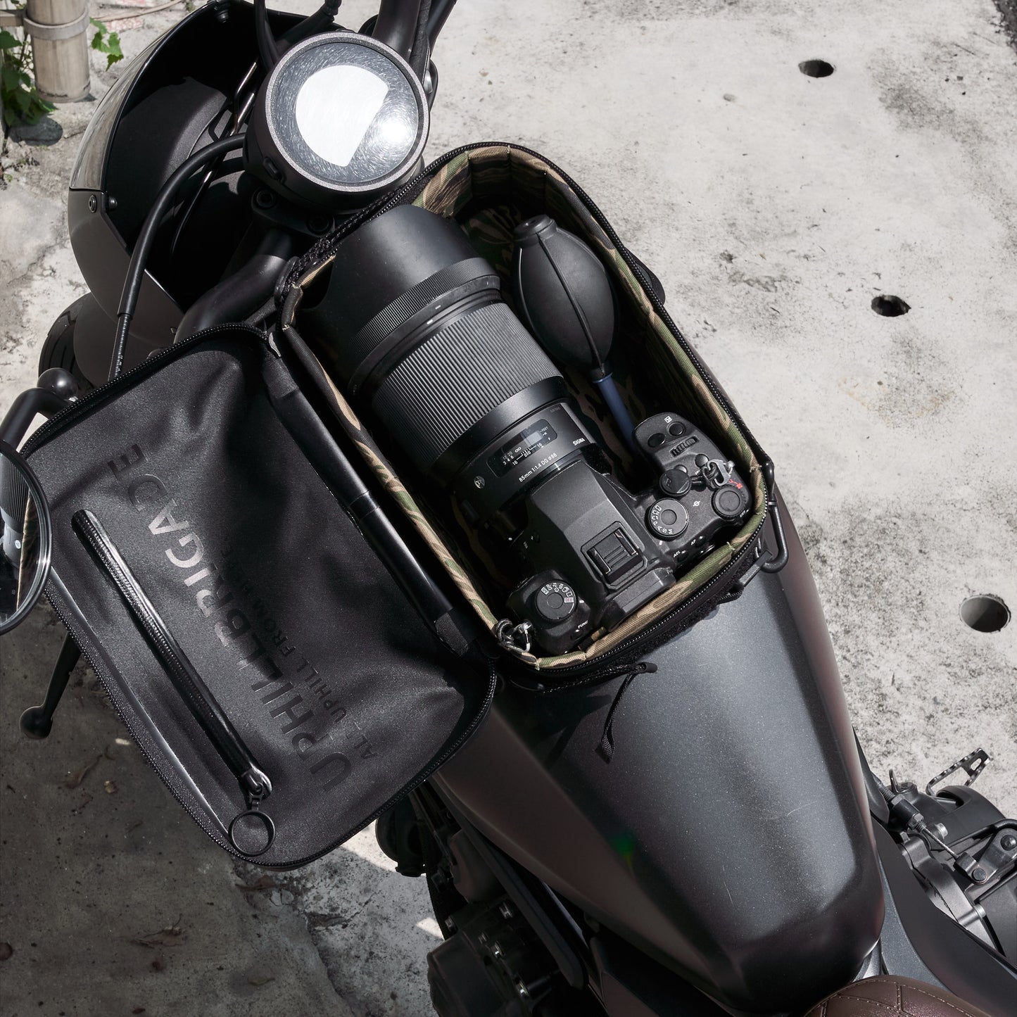 "Rainstopper" magnetic tank bag for Honda Rebel 500/250