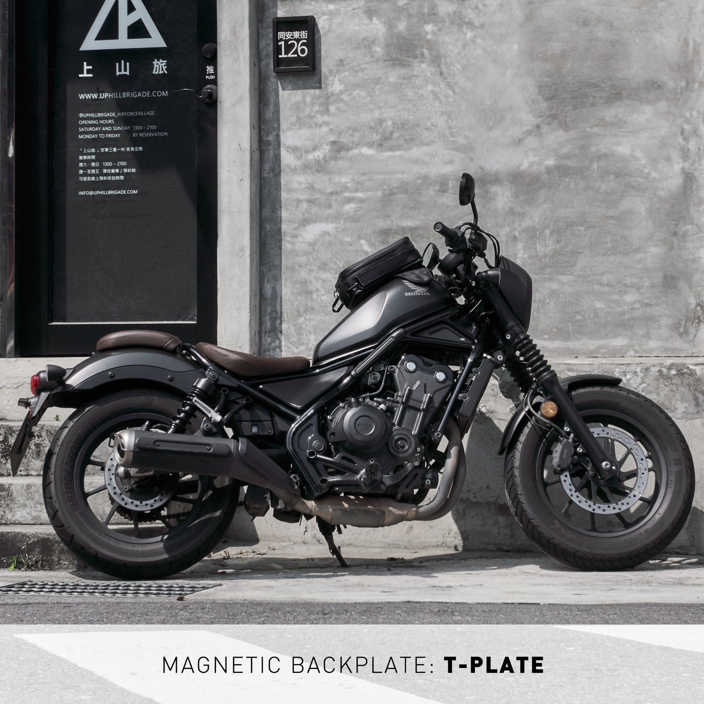 "Rainstopper" magnetic tank bag for Honda Rebel 500/250