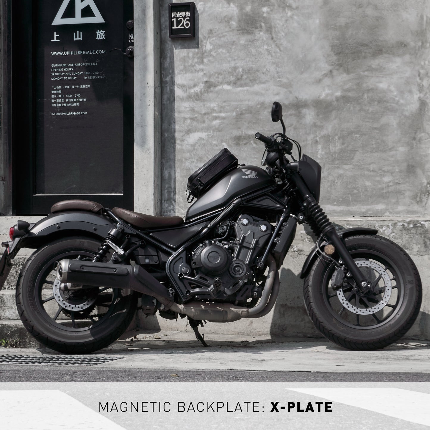 "Rainstopper" magnetic tank bag for Honda Rebel 500/250