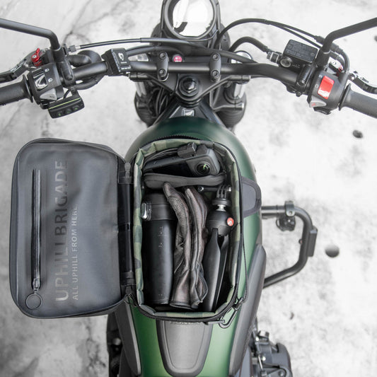 Pre-order (ship in September): "Rainstopper" magnetic tank bag for Honda CL300