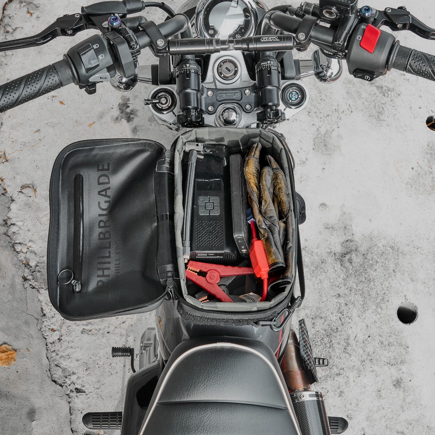 "Rainstopper" magnetic tank bag for Honda Monkey 125