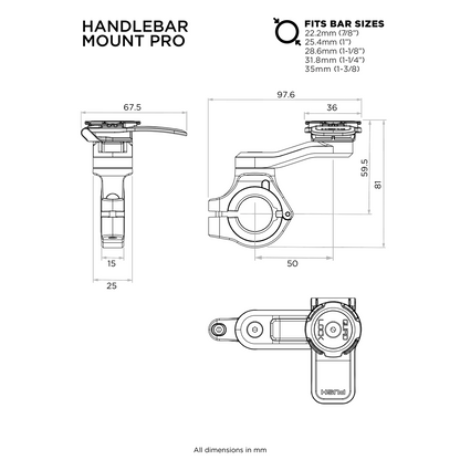 Quad Lock handle bar mount PRO