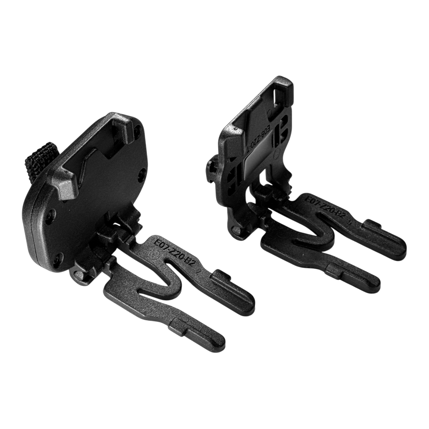 MOLLE single-slot pull-cord magnetic buckle (male + female set) x2, for long rectangular pouches