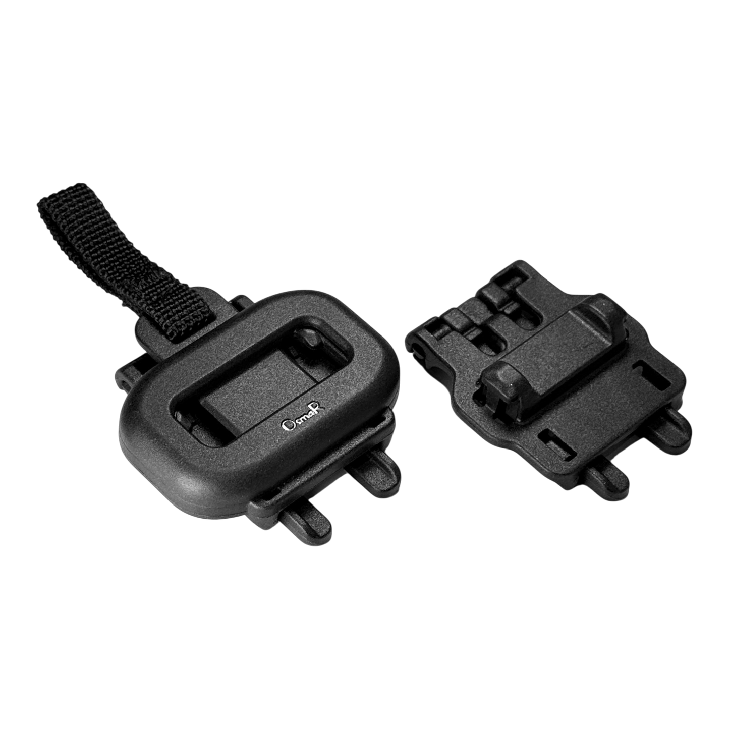 MOLLE single-slot pull-cord magnetic buckle (male + female set) x2, for long rectangular pouches