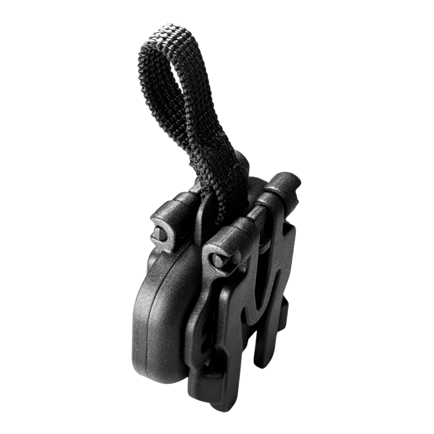 MOLLE single-slot pull-cord magnetic buckle (male + female set) x2, for long rectangular pouches