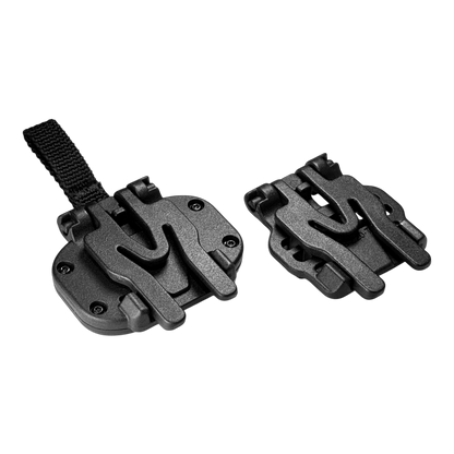 MOLLE single-slot pull-cord magnetic buckle (male + female set) x2, for long rectangular pouches