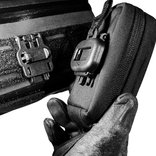 Pre-order (ship in September): MOLLE single-slot pull-cord magnetic buckle (male + female set), for small lightweight pouches