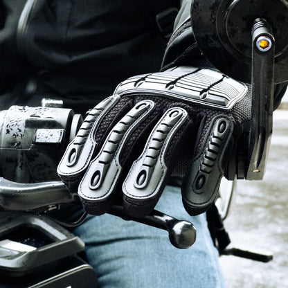 Rookie Leathers mesh fabric riding gloves