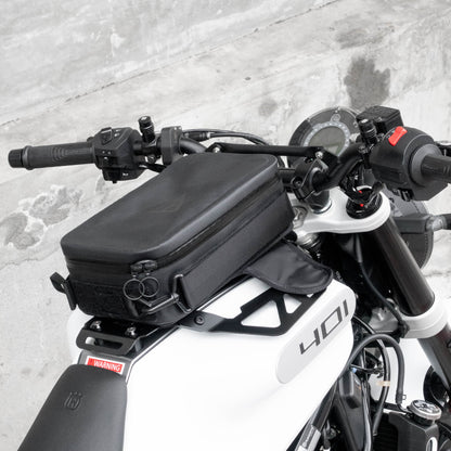 Pre-order (ship in September): "Rainstopper" magnetic tank bag for Husqvarna Vitpilen Gen 2 (2020-2023) with steel tank rack