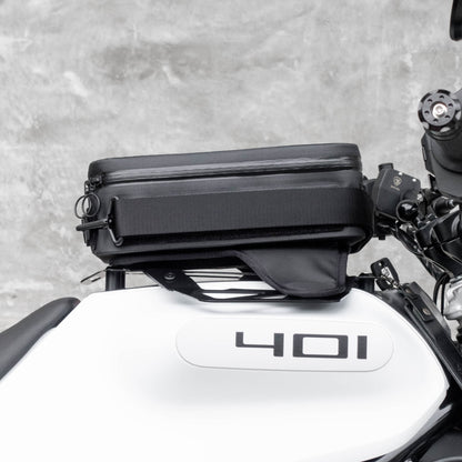 Pre-order (ship in September): "Rainstopper" magnetic tank bag for Husqvarna Vitpilen Gen 2 (2020-2023) with steel tank rack