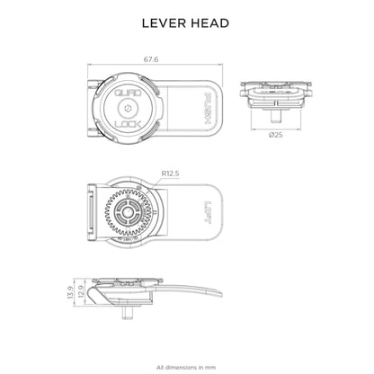 Quad Lock lever heads