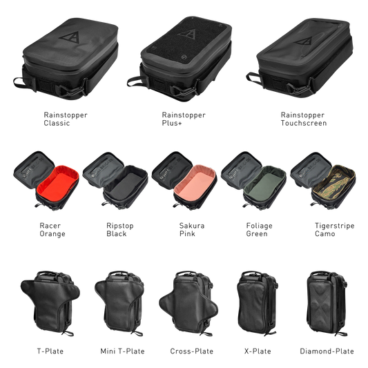 Pre-order (ship in September): "Rainstopper" magnetic tank bag / Convertible Sling Bag (all available options)